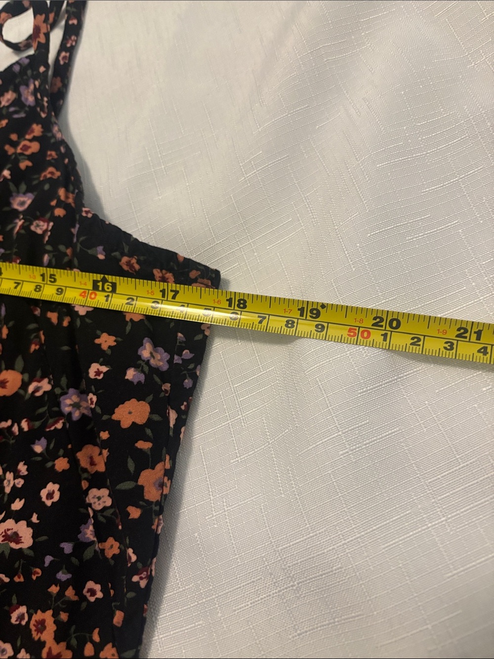 Vans Skater Slip dress SZ XL black floral print  adjustable spaghetti straps - Picture 5 of 12